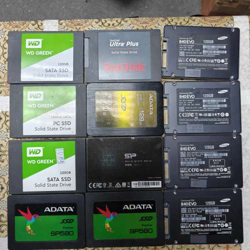 三星\ADATA\WD\SP  2.5&rdquo; SATA 120 -128 GB SSD 固態硬碟