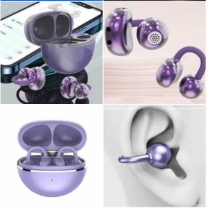 🎧 True Wireless Bluetooth 6.0 Earphones GTS15 Open Purple NEW 全新 海音律 無...