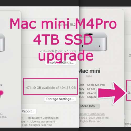 維修Mac m1-m5 Macmini MacBook iMac Mac studio SSD 升級服務