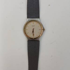 罕有全新Vintage1980 Citizen 超薄石英皮帶錶 ( Assembled In Germany )