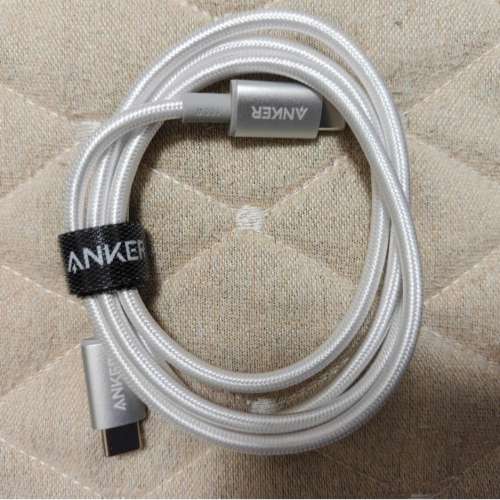Anker type c 編織數據線100W 白色