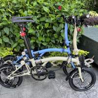 MINT BOB3 14吋 3速鉻鉬鋼車架 小布式折叠車 送前後蛙燈叮叮