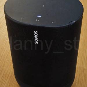 港行 Sonos Move 黑色 可攜式無線智能揚聲器 無線Wi-Fi藍芽 串流音樂喇叭(更新Firm...