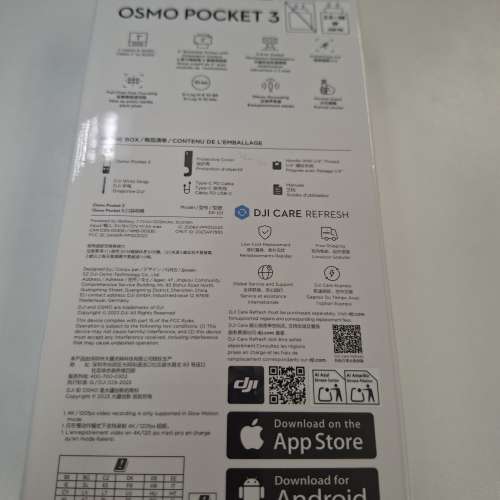 DJI OSMO POCKET 3 全新100%未開箱 有1年保養