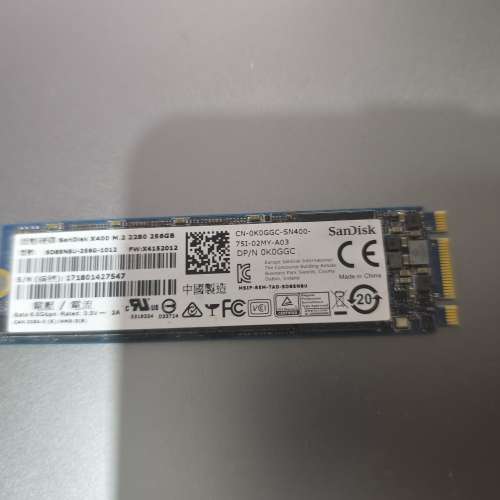 SanDisk M.2 NVMe SSD 2280 256GB