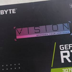 【純白高顏值 1080P全開/2K中階】Gigabyte RTX 3070 Ti VISION OC 8G 顯示卡