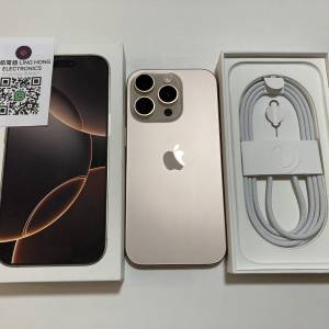 全原裝 不議價 電池92% 充電475次 iPhone 16 pro 128gb Desert eSim + 1實體sim wh...