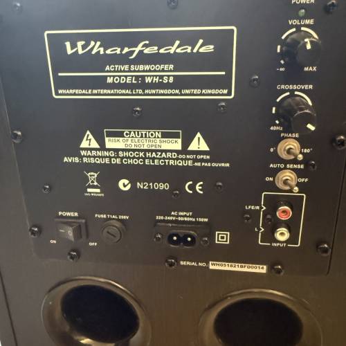Wharfedale WH-S8 subwoofer 8&rdquo; inch