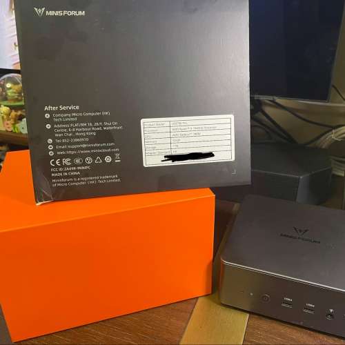 minis forum UM790加雷電4顯卡連接