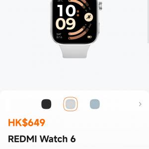 放全新紅米redmi watch6