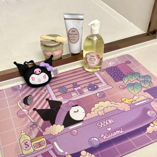 全新限量正版 Sabon &times; Kuromi 聯名浴室地墊 Bathroom Mat