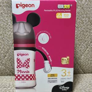 Pigeon 貝親 &times; 迪士尼米妮 寬口 PPSU 奶瓶 (240mL / 8oz)