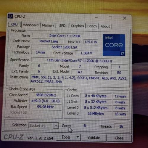 I7 11700k