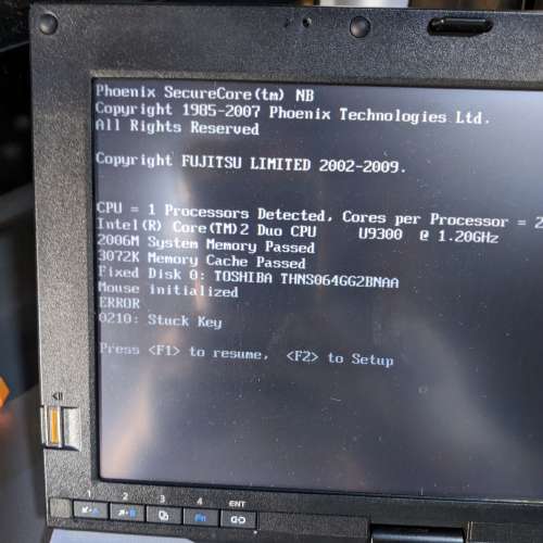 古董UMPC 富士通 P1630 Fujitsu LIfebook (壞keyboard)