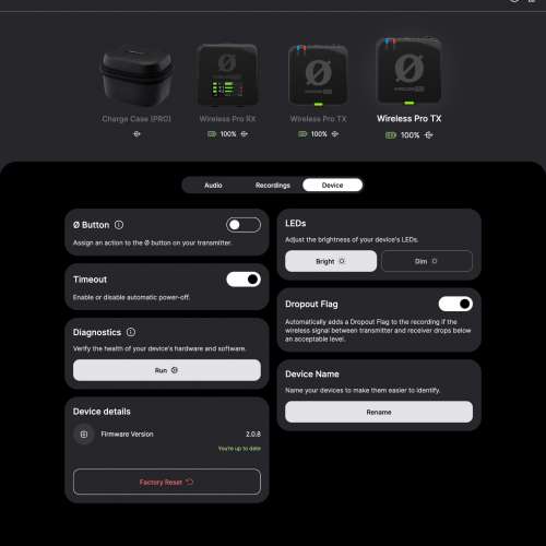 Rode Wireless PRO Wireless Microphone System 有單 無盒 一拖二專業無線麥克風套裝