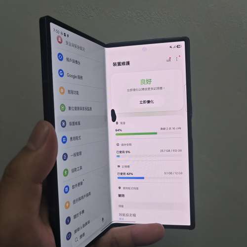 Samsung galaxy z fold 6 藍色 12+512gb 毆版  雙卡+Esim 內屏有小點 介意勿擾
