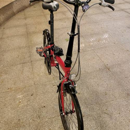 Dahon Speed P8 Archer 改9速指撥大紅色20寸摺疊單車