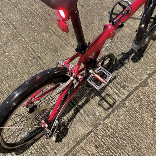 Dahon Speed P8 Archer 改9速指撥大紅色20寸摺疊單車