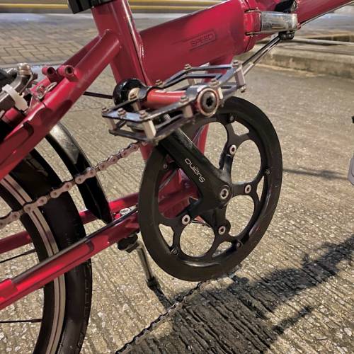 Dahon Speed P8 Archer 改9速指撥大紅色20寸摺疊單車