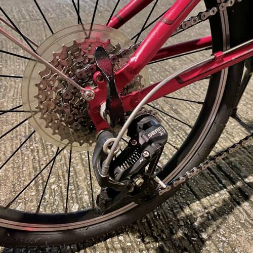 Dahon Speed P8 Archer 改9速指撥大紅色20寸摺疊單車