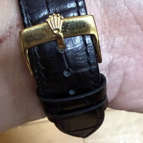 Rolex 16013 3035機芯 K金圈（不是原裝） 改了水晶玻璃面 送靚皮帶 代用扣 $19999