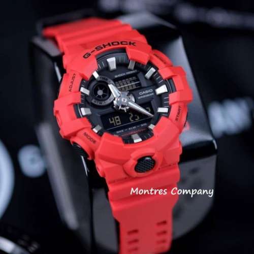 Montres Company 香港註冊公司(33年老店) 卡西歐 CASIO G-Shock 五年電池壽命 黑紅...