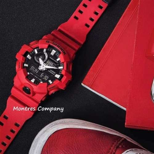 Montres Company 香港註冊公司(33年老店) 卡西歐 CASIO G-Shock 五年電池壽命 黑紅...