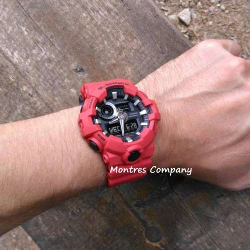Montres Company 香港註冊公司(33年老店) 卡西歐 CASIO G-Shock 五年電池壽命 黑紅...