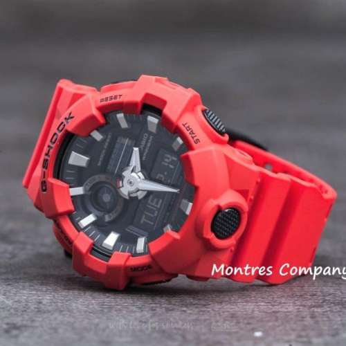 Montres Company 香港註冊公司(33年老店) 卡西歐 CASIO G-Shock 五年電池壽命 黑紅...