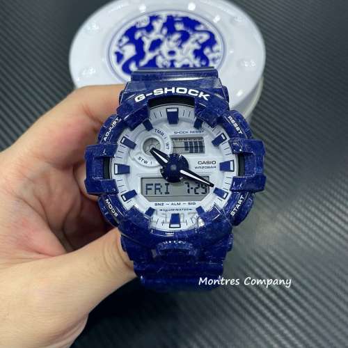 ontres Company 香港註冊公司 (33年老店) 卡西歐 CASIO G-Shock 藍白色 GA-700BWP-2...