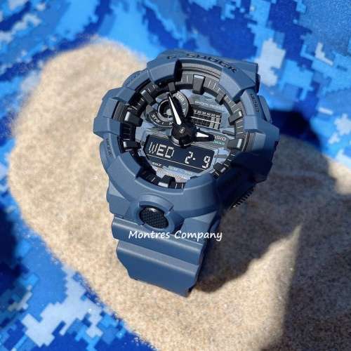 Montres Company 香港註冊公司 (33年老店) 卡西歐 CASIO G-SHOCK 迷彩圖案 藍黑色 ...