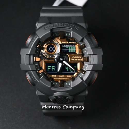 Montres Company 香港註冊公司 (33年老店) 卡西歐 CASIO G-Shock 防震 黑玫瑰金色 ...