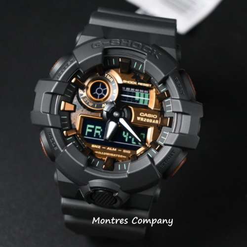 Montres Company 香港註冊公司 (33年老店) 卡西歐 CASIO G-Shock 防震 黑玫瑰金色 ...