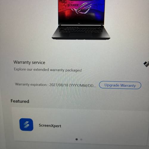 ROG G16 strix RTX5080/U9-275HX/16GB/1TB/Gaming Laptop/電競手提電腦