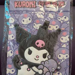 (只限將軍澳地鐵站)Sanrio三麗鷗庫洛米Kurumi黑色矽膠款行李吊牌