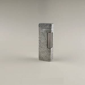 【Dunhill】Silver-plated Florentine Rollagas Lighter (Vintage) 登喜路經典鍍銀...