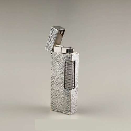 【Dunhill】Silver-plated Florentine Rollagas Lighter (Vintage) 登喜路經典鍍銀...