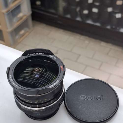 ROLLEI CARL ZEISS F-DISTAGON 16MM F2.8 HFT GERMANY 內置 紅 ,黃 , 藍 , UV FILTER