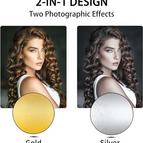 Selens 30cm Light Reflector 2 in 1 Silver Gold 圓形金銀色反光板