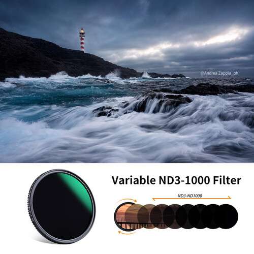 K&F Concept Pro Variable ND3-ND1000 Filter 可調減光濾鏡 (49mm-82mm)