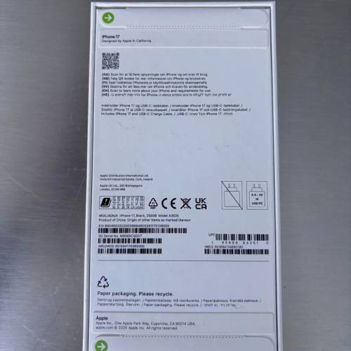 Apple iphone 17 256GB HK Version
