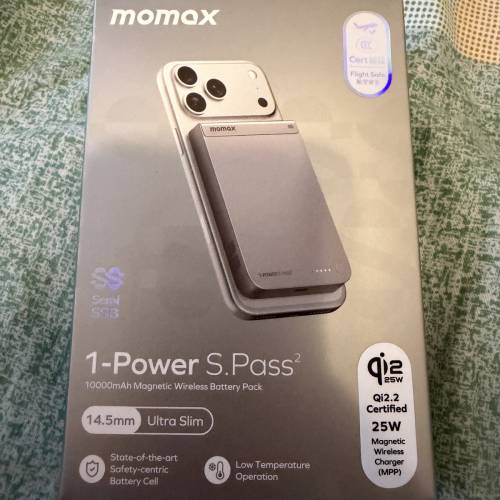 Momax 1-Power S.Pass&sup2; 10000mAh 無線充電 尿袋  Semi SSB