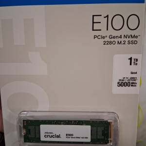 Crucial E100 1TB PCIe Gen4 NVMe M.2 SSD