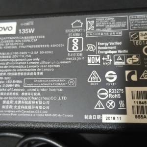 原裝 LENOVO  135W 變壓器 ADL135NDC3A  20V 6.75A