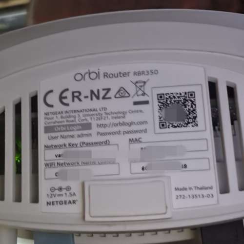 NETGEAR RBR350 Orbi AX1800 WiFi 6 雙頻 Mesh 路由器 ROUTER