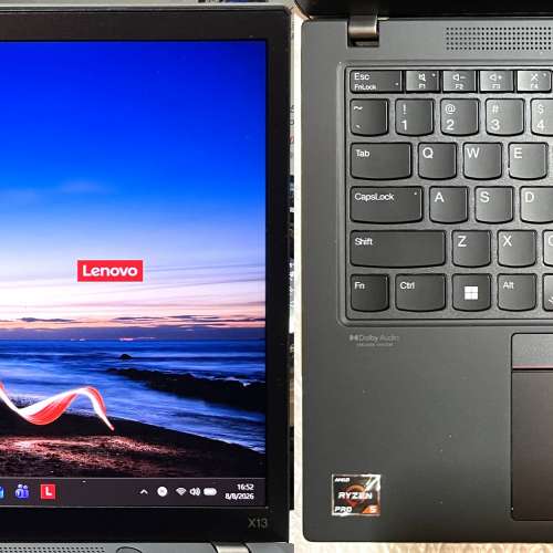 真95%新 Lenovo Thinkpad X13 Gen 2, 4G LTE上網版, Ryzen 5 Pro 5650U, 16GB, 新5...