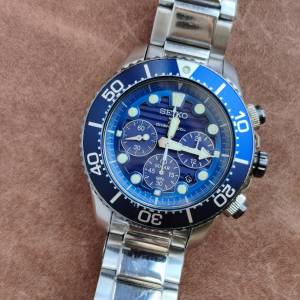 Seiko 光動能 潛小計時表 (Save the ocean 特别版）