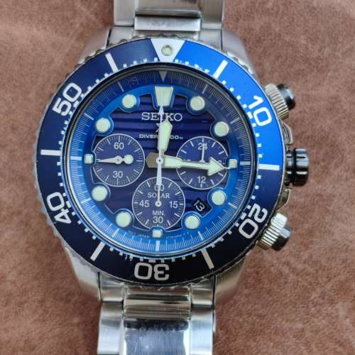 Seiko 光動能 潛小計時表 (Save the ocean 特别版）