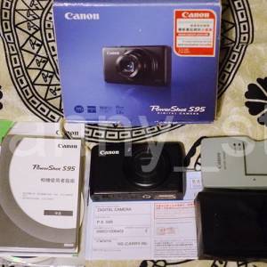 大熱CCD機王 日本制造 港行全套有盒 Canon PowerShot S95 Digital Camera f/2.0大...