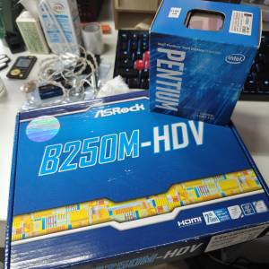 INTEL G4560 + ASROCK B250M-HDV  (ALL 100% NEW)